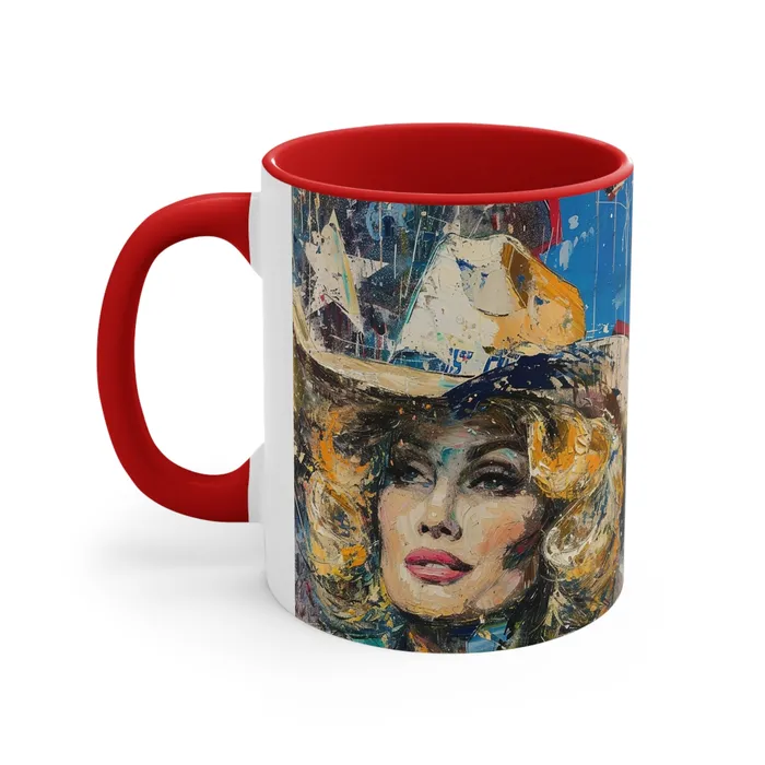 Earrings Portraits by NC Accent Coffee Mug 11oz Country Queen