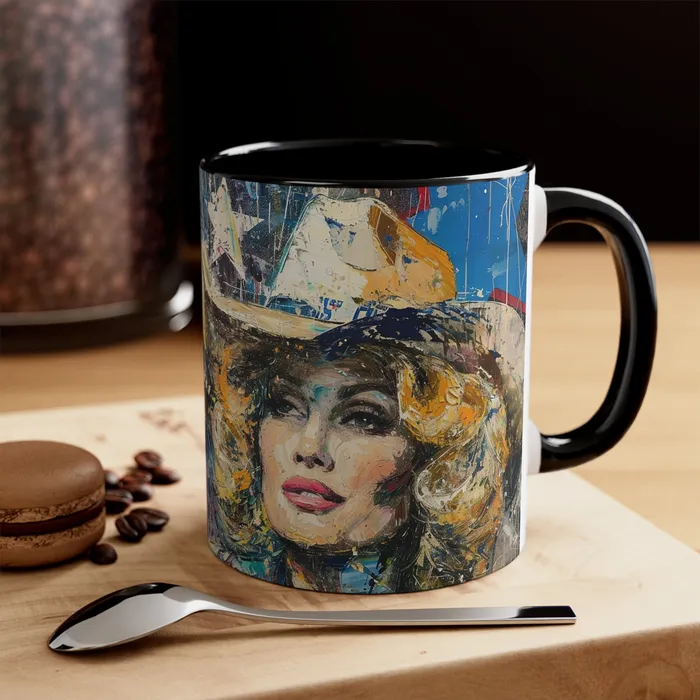 Earrings Portraits by NC Accent Coffee Mug 11oz Country Queen