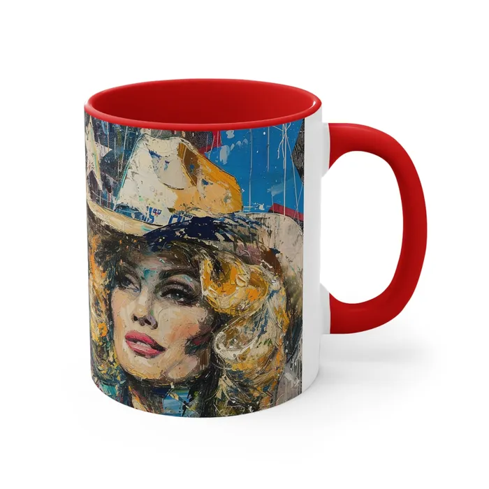 Earrings Portraits by NC Accent Coffee Mug 11oz Country Queen