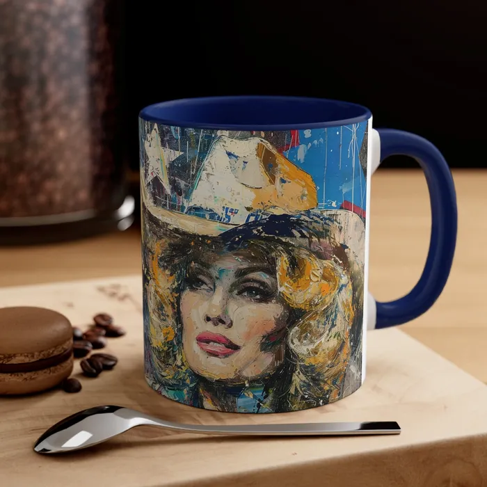 Earrings Portraits by NC Accent Coffee Mug 11oz Country Queen
