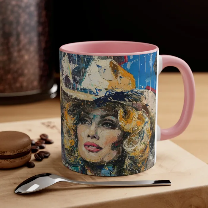 Earrings Portraits by NC Accent Coffee Mug 11oz Country Queen