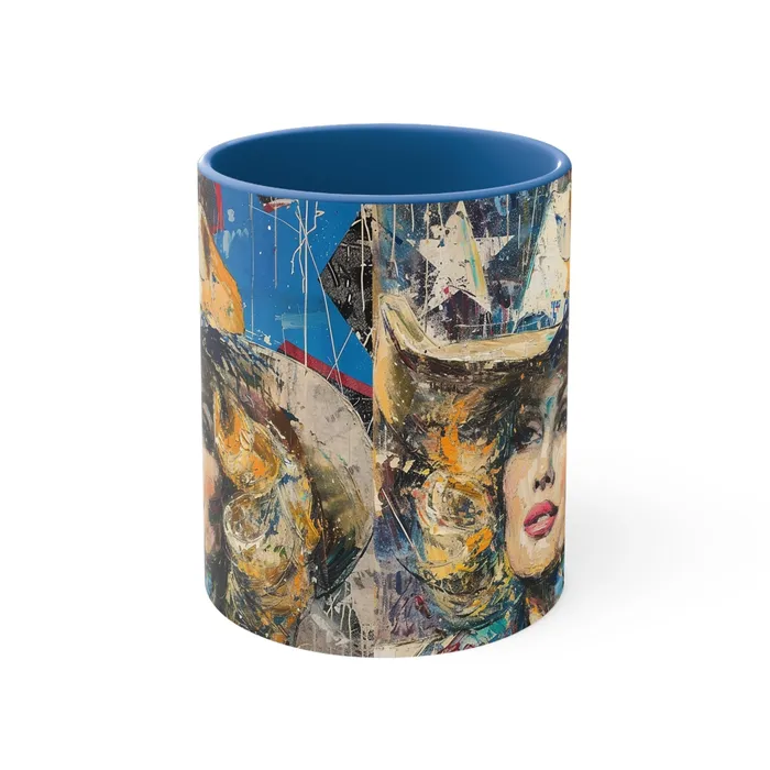 Earrings Portraits by NC Accent Coffee Mug 11oz Country Queen