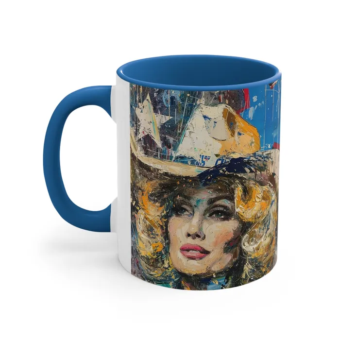 Earrings Portraits by NC Accent Coffee Mug 11oz Country Queen