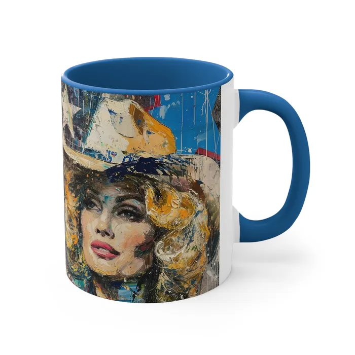Earrings Portraits by NC Accent Coffee Mug 11oz Country Queen
