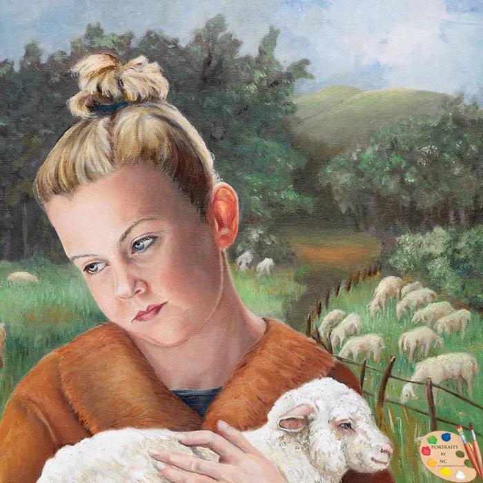 Earrings Portraits by NC Children with Pets Portrait The Favorite