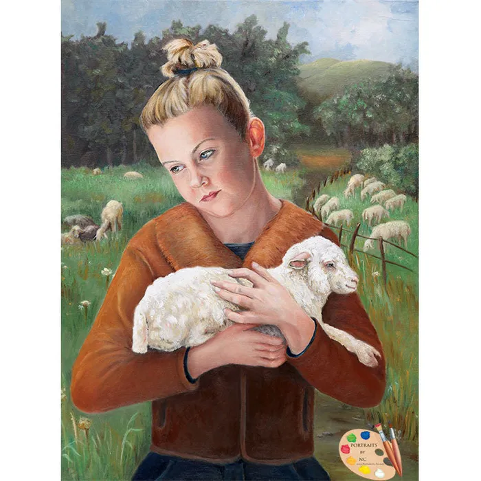 Earrings Portraits by NC Children with Pets Portrait The Favorite
