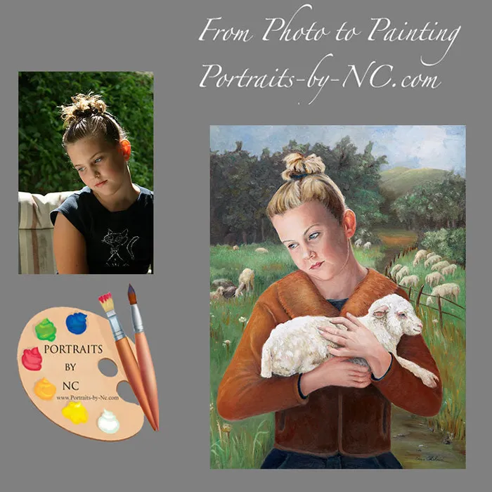 Earrings Portraits by NC Children with Pets Portrait The Favorite