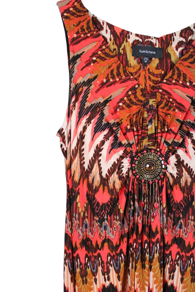 Earrings RM Richards RM Richards Red Maxi Dress 10