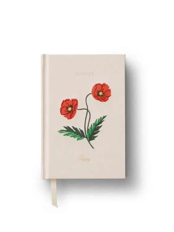 Earrings Rifle Paper Co Birth Month Mini Embroidered Journal