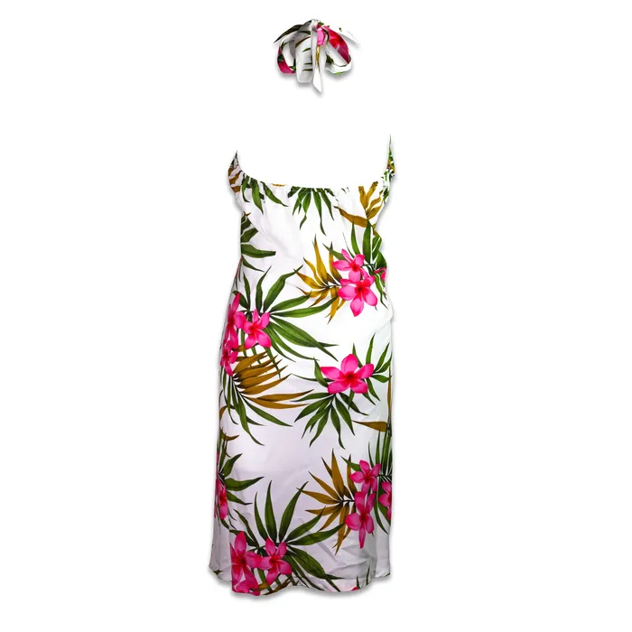 Earrings Royal Hawaiian Creations Short Rayon Nohea Tieback Hawaiian Dress ROYALHAWNCREAT