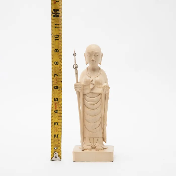 Earrings Sacred Statues Wooden Jizo Woman Statue