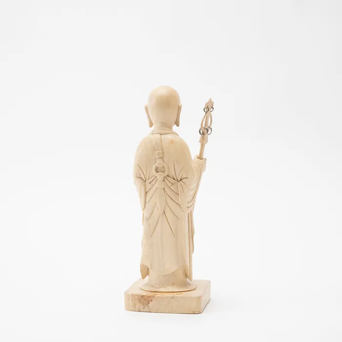 Earrings Sacred Statues Wooden Jizo Woman Statue