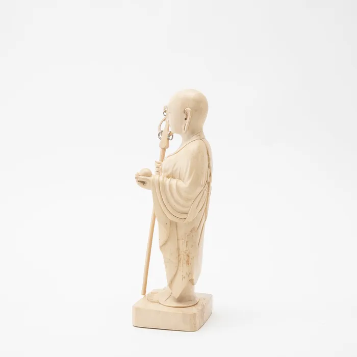 Earrings Sacred Statues Wooden Jizo Woman Statue