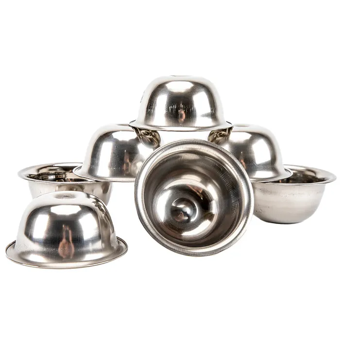 Earrings Set of 7 Steel Buddhist Offering Bowls Nirvana Mala