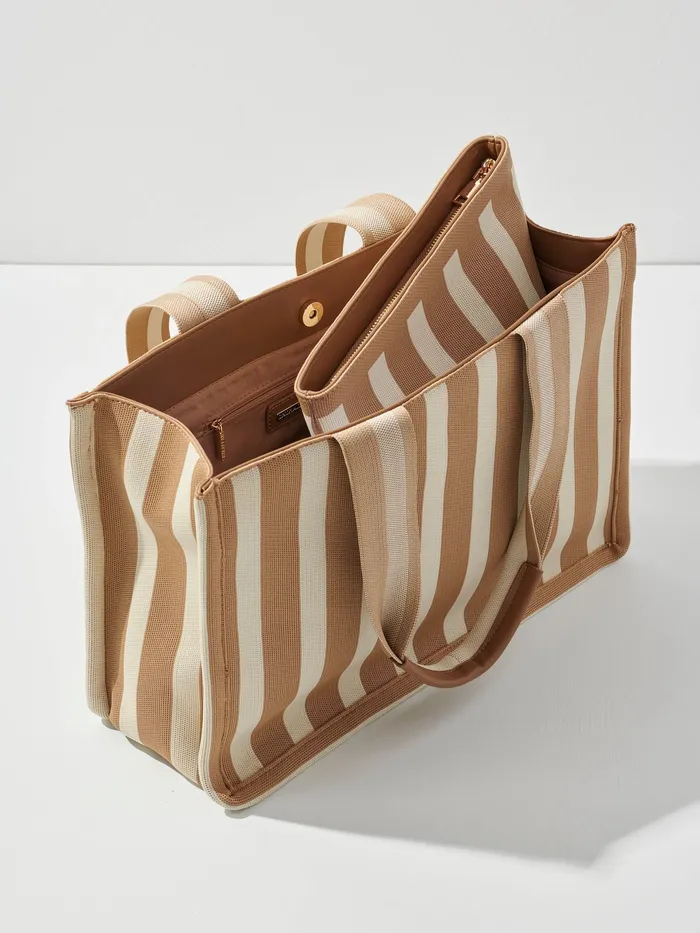 Earrings Shiraleah Isla Stripe Boxy Tote