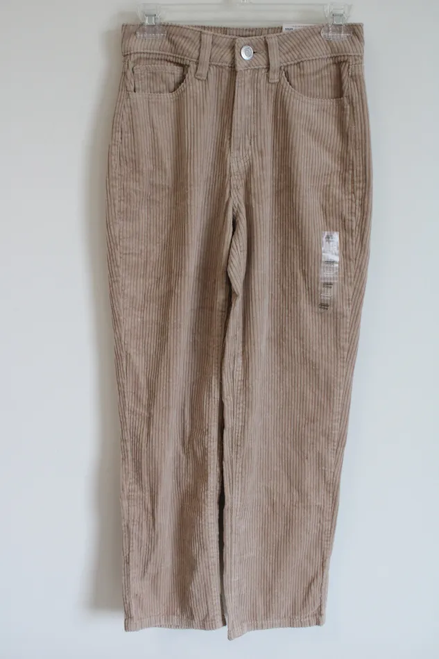 Earrings SO NEW SO High Rise Straight Leg Tan Corduroy Pant 3