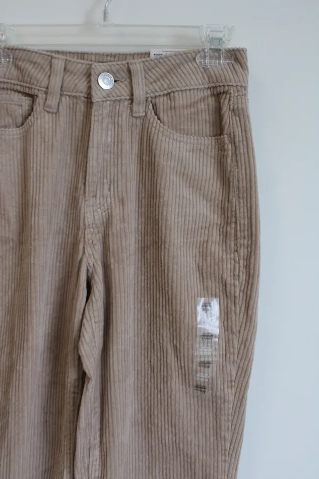 Earrings SO NEW SO High Rise Straight Leg Tan Corduroy Pant 3