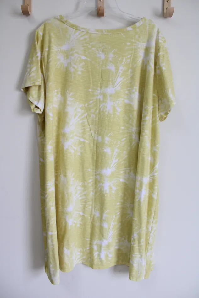 Earrings Sonoma Sonoma Yellow Tie Dye TShirt Dress 4X