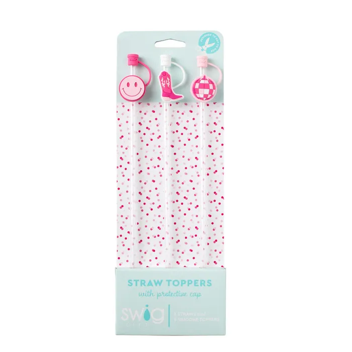 Earrings SWIGLIFE SWIG LIFE LETS GO GIRLS STRAW TOPPER SET