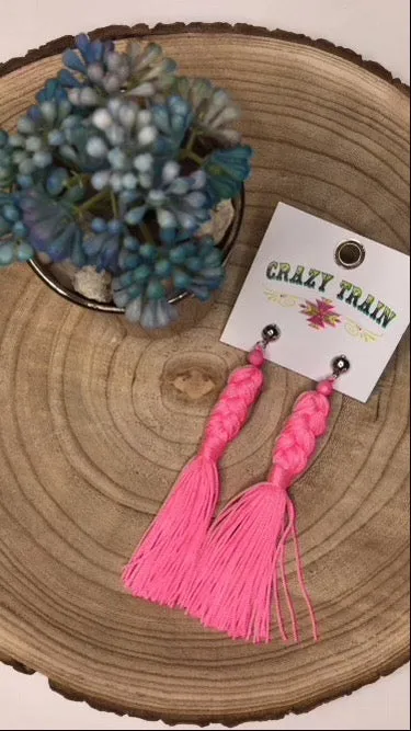 Earrings The Chandelier Rose Boutique PLOT TWIST EARRINGS PINK