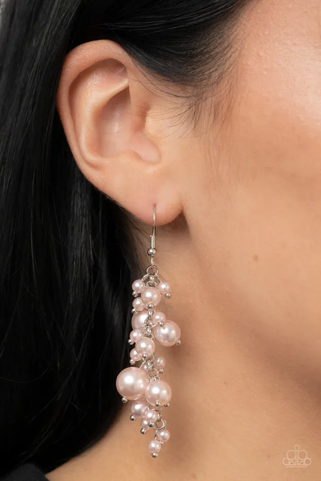 Earrings The Rumors are True Pink Paparazzi Accessories