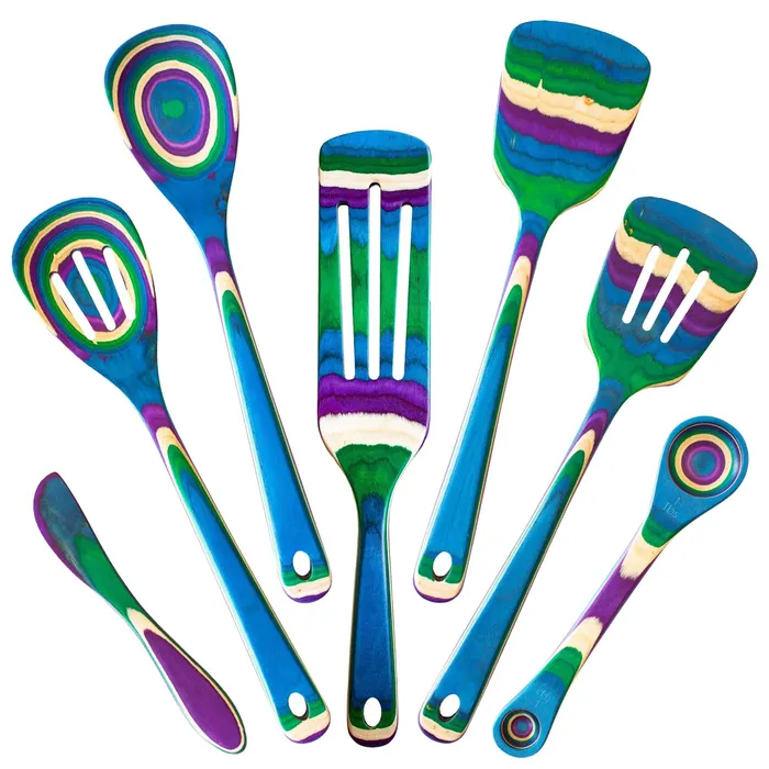 Earrings TOTALLYBAMBOO Totally Bamboo Baltique Mumbai Cooking Utensil Set 7Piece Earrings TOTALLYBAMBOO Totally Bamboo Baltique Mumbai Cooking Utensil Set 7Piece