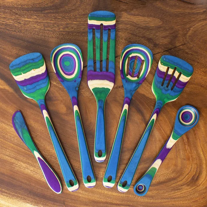 Earrings TOTALLYBAMBOO Totally Bamboo Baltique Mumbai Cooking Utensil Set 7Piece