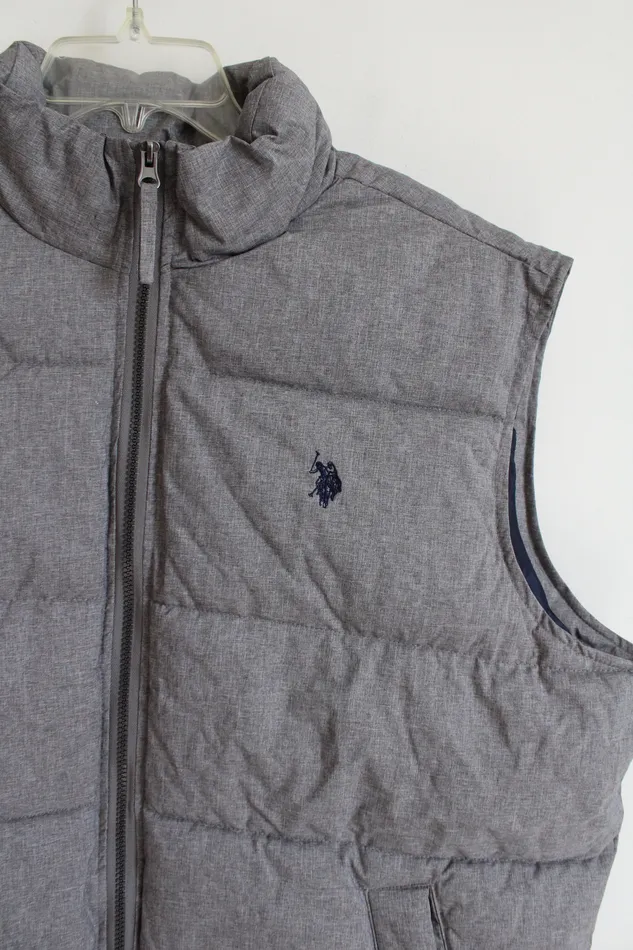 Earrings US Polo US Polo Assn Gray Puffer Vest L