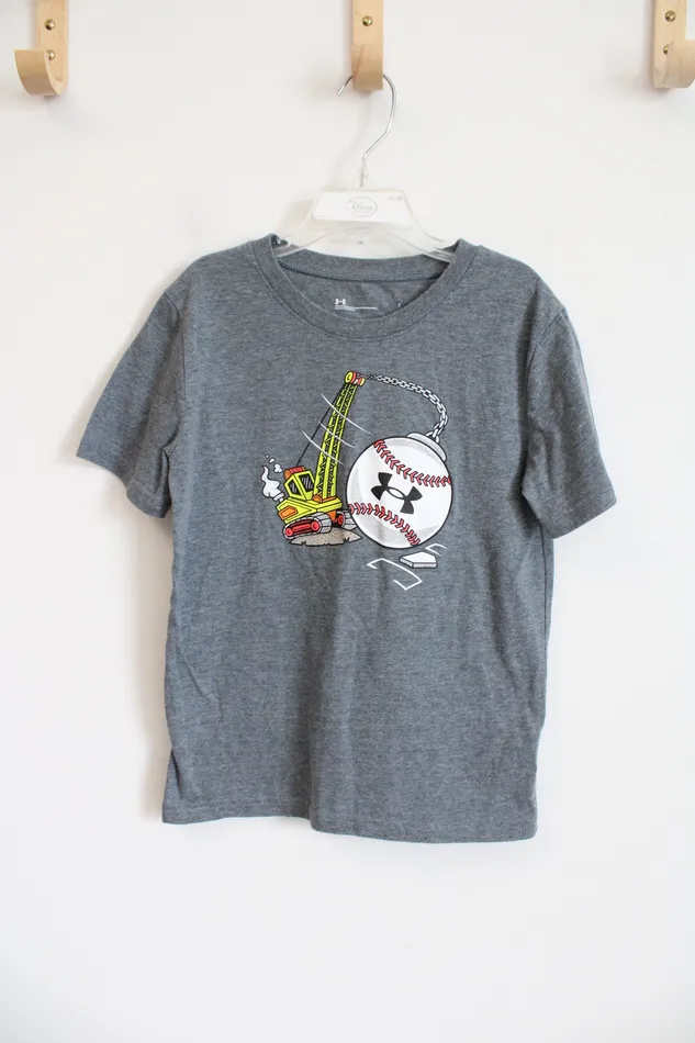 Earrings Under Armour Under Armour Baseball Construction Tee Youth 7