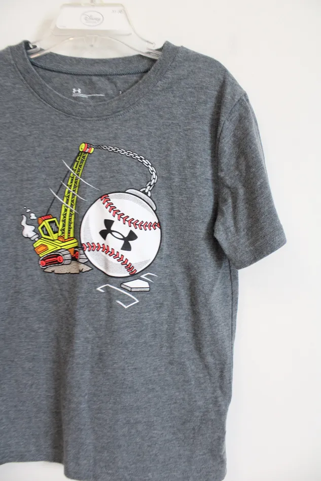 Earrings Under Armour Under Armour Baseball Construction Tee Youth 7
