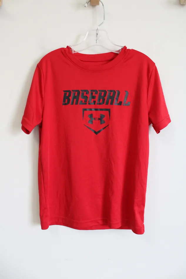 Earrings Under Armour Under Armour Baseball Red shirt Youth S 8