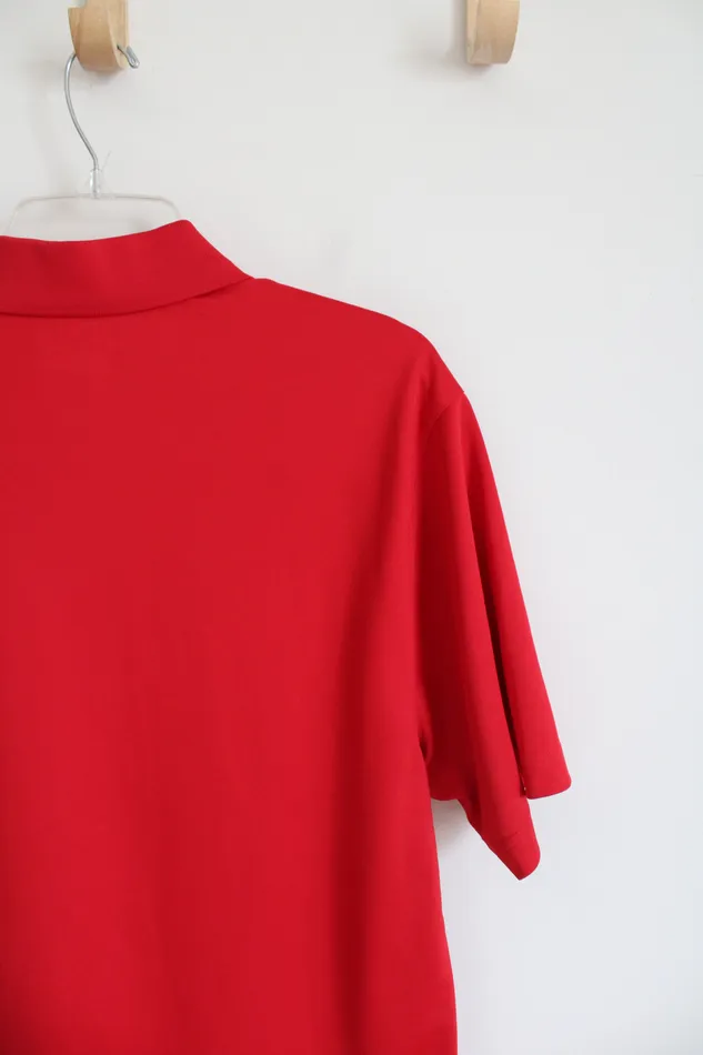 Earrings Under Armour Under Armour Loose Fit Albright College Red Polo Shirt L