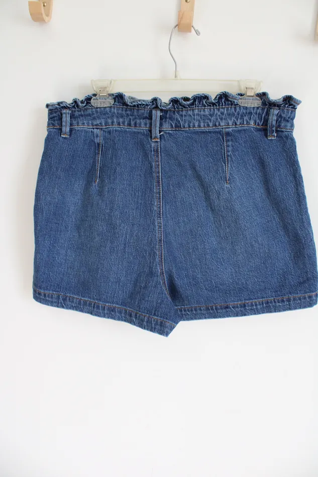 Earrings Wild Fable Wild Fable High Waist Paperbag Denim Shorts 16