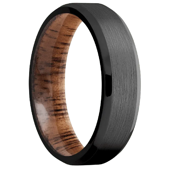 Earrings Zirconium Satin Polish Finish Koa Lashbrook