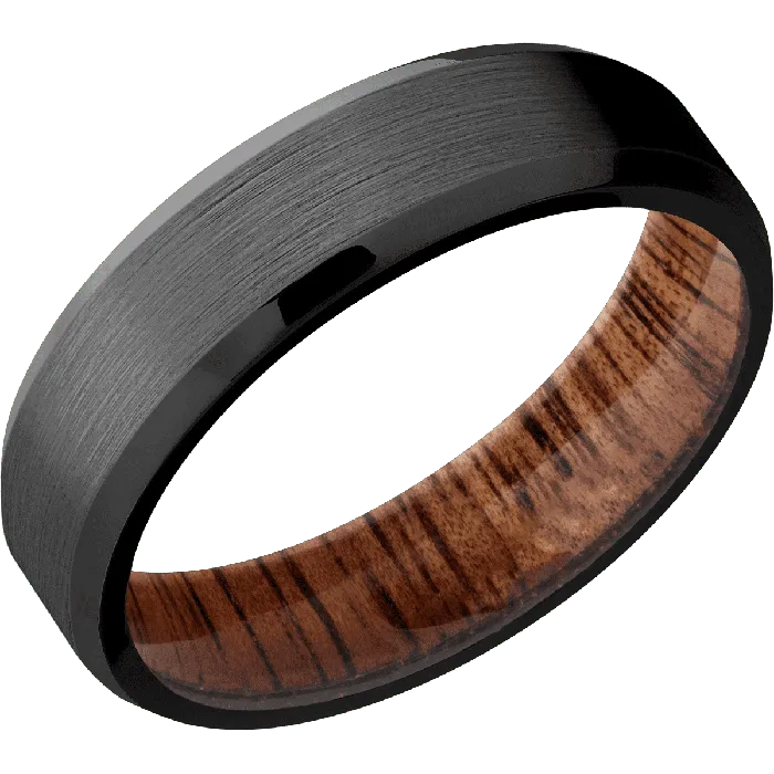 Earrings Zirconium Satin Polish Finish Koa Lashbrook