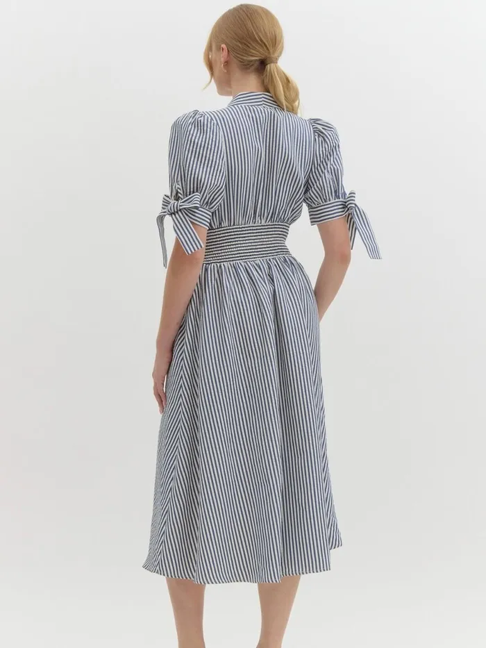 Entro Earrings Allison Midi Dress