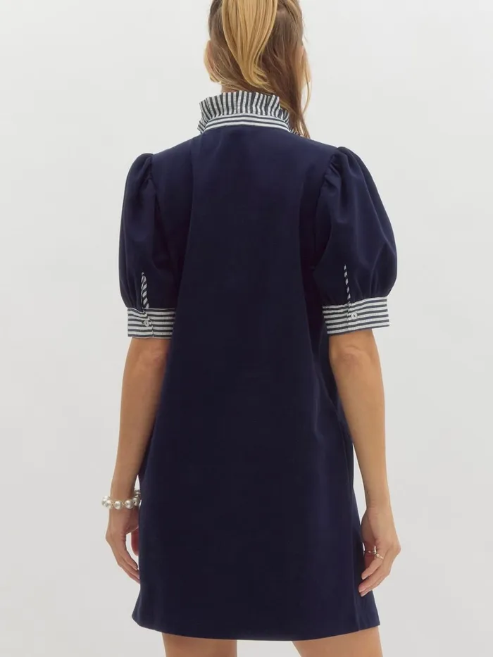 Entro Earrings Charlie Puff Sleeve Dress