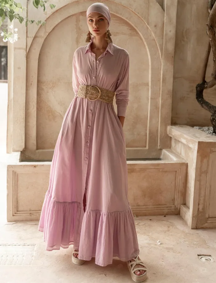 Erika Pea Earrings Evelyn Maxi Dress