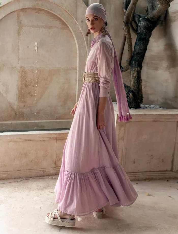 Erika Pea Earrings Evelyn Maxi Dress