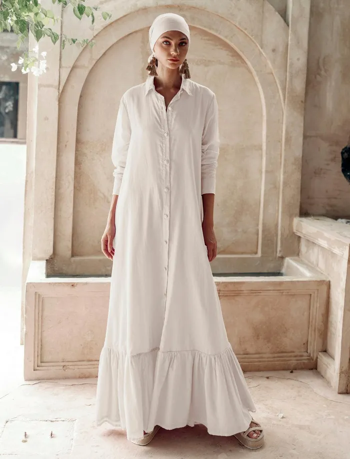 Erika Pea Earrings Evelyn Maxi Dress