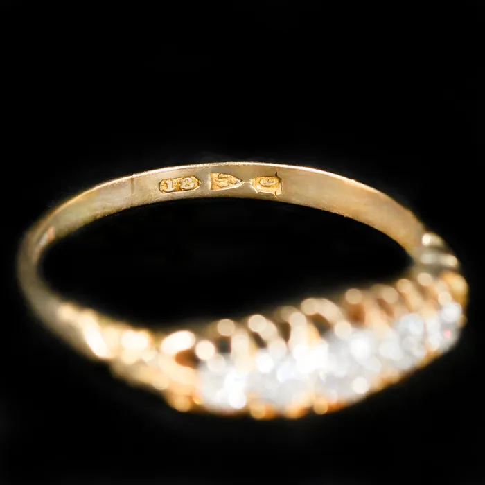 ES Nacht Rings Victorian 055 CTW Old Mine Cut Diamond Ring