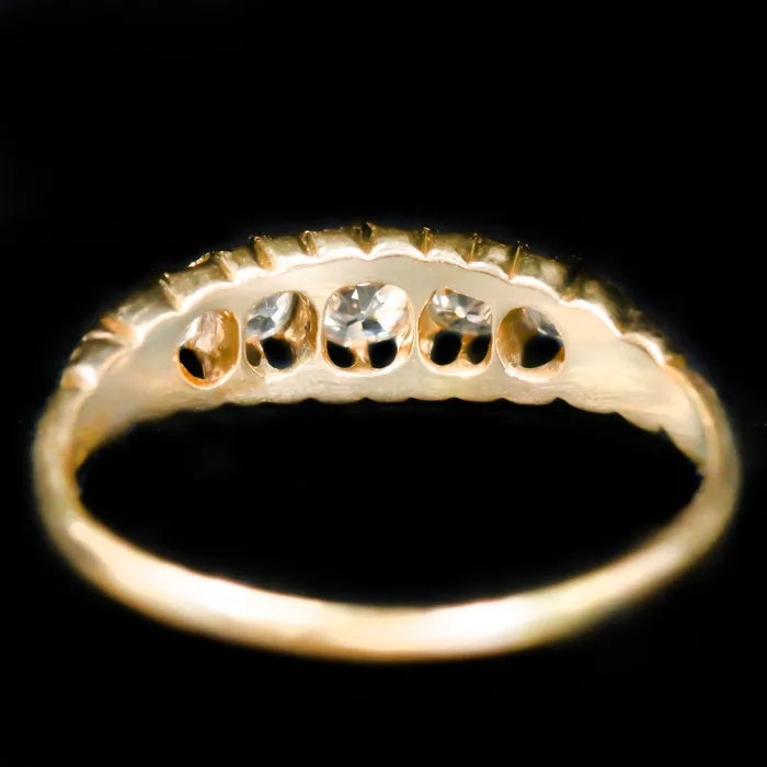 ES Nacht Rings Victorian 055 CTW Old Mine Cut Diamond Ring