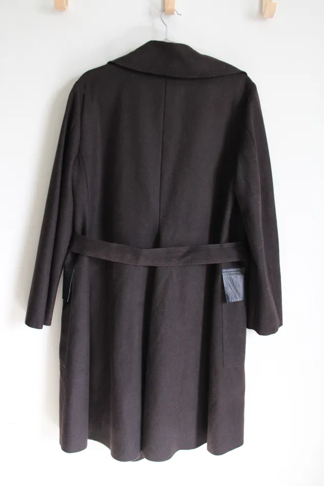 Etienne Aigner Earrings NEW Etienne Aigner Espresso Wool Trench Coat