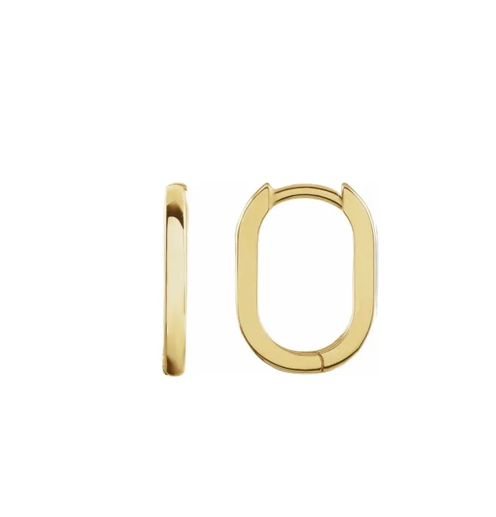 Everyday High Polished 15mm Hoops RACHEL LYNN CHICAGO Earrings
