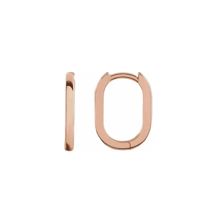 Everyday High Polished 15mm Hoops RACHEL LYNN CHICAGO Earrings