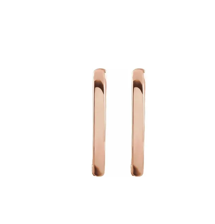 Everyday High Polished 15mm Hoops RACHEL LYNN CHICAGO Earrings