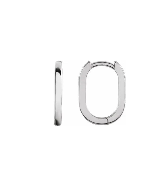 Everyday High Polished 15mm Hoops RACHEL LYNN CHICAGO Earrings