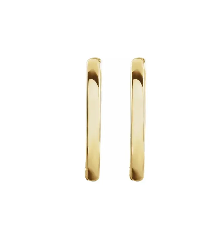 Everyday High Polished 15mm Hoops RACHEL LYNN CHICAGO Earrings