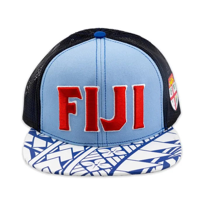 Flat Visor Fiji Ball Cap Light Blue GREATMOUNTAINWE Necklaces