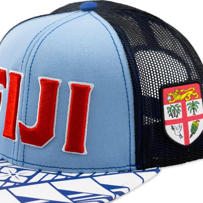 Flat Visor Fiji Ball Cap Light Blue GREATMOUNTAINWE Necklaces